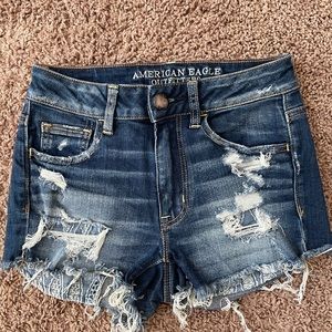 American Eagle Denim Shorts women’s size 0